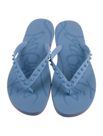 Christian Louboutin Rubber Flip Flops