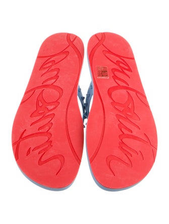 Christian Louboutin Rubber Flip Flops