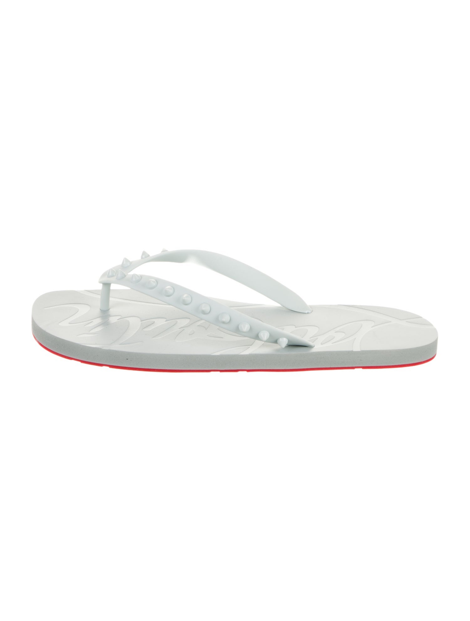 Christian Louboutin Rubber Printed Flip Flops