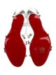 Christian Louboutin PVC Crystal Embellishments Slingback Sandals
