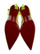 Christian Louboutin Spike Accents PVC Slingback Pumps