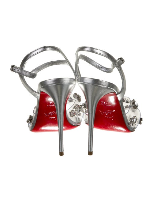 Christian Louboutin PVC Crystal Embellishments Sandals