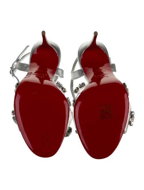 Christian Louboutin PVC Crystal Embellishments Sandals