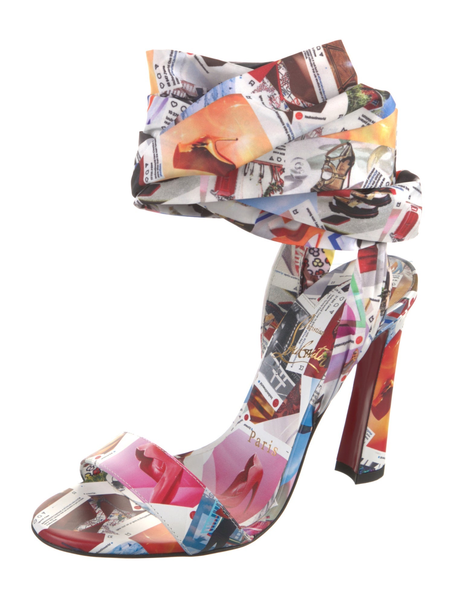 Christian Louboutin Printed Gladiator Sandals