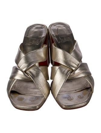 Christian Louboutin Leather Slides