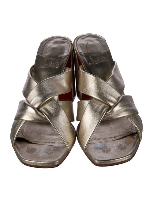 Christian Louboutin Leather Slides