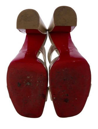 Christian Louboutin Leather Slides