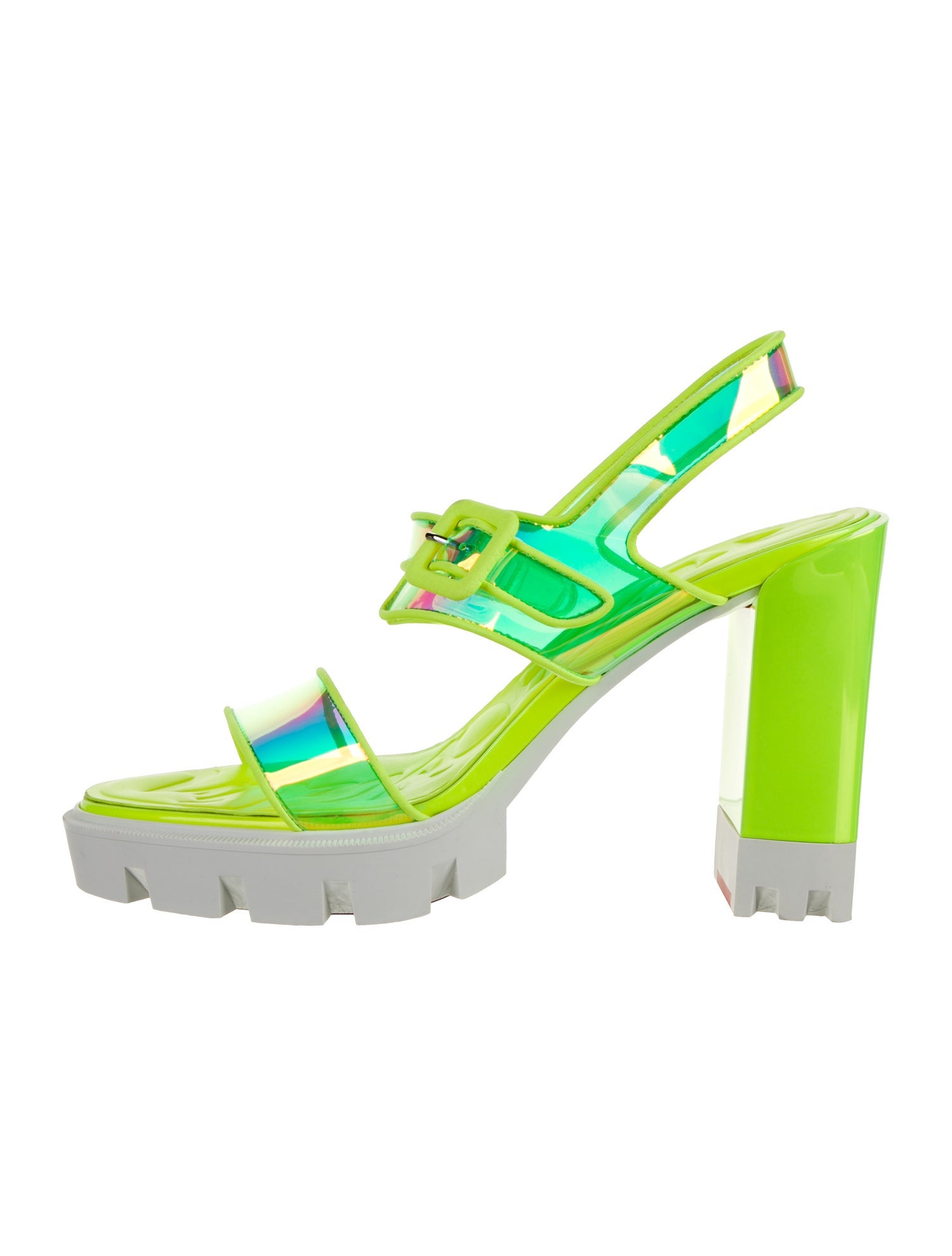 Christian Louboutin PVC Slingback Sandals