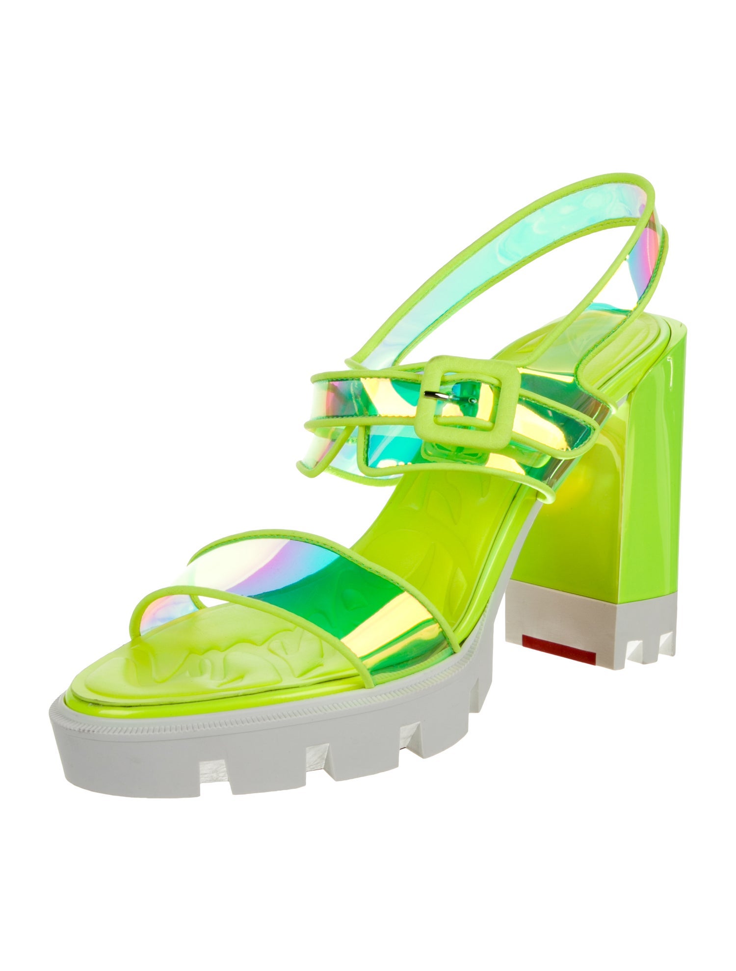 Christian Louboutin PVC Slingback Sandals