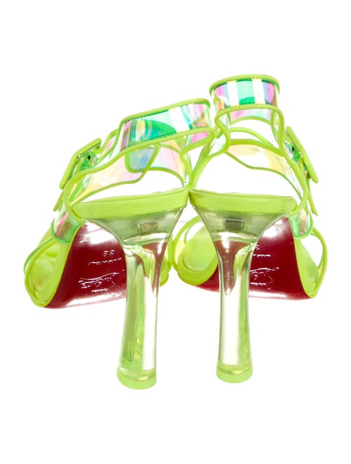 Christian Louboutin PVC Printed Slingback Sandals