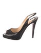 Christian Louboutin Leather Slingback Pumps