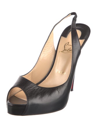 Christian Louboutin Leather Slingback Pumps