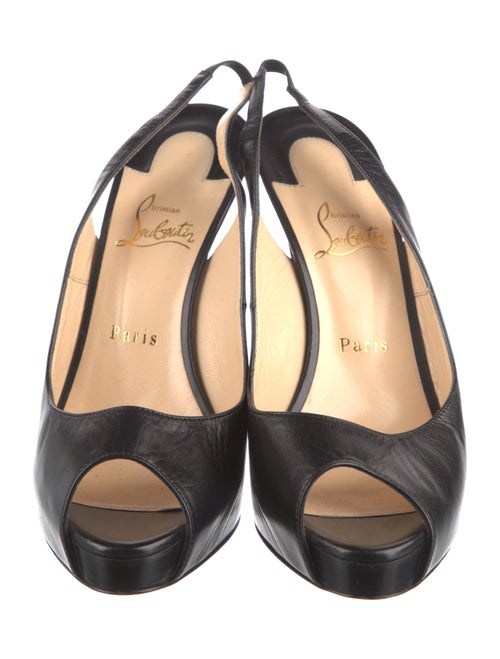 Christian Louboutin Leather Slingback Pumps