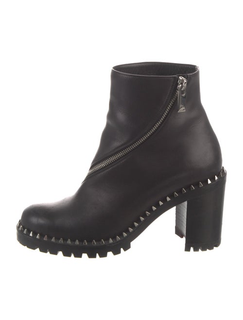 Christian Louboutin Spike Accents Leather Boots