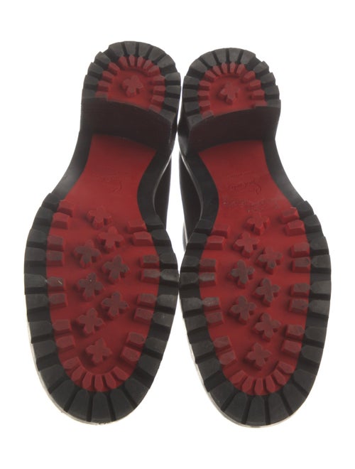 Christian Louboutin Spike Accents Leather Boots