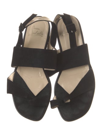 Christian Louboutin Suede Slingback Flats