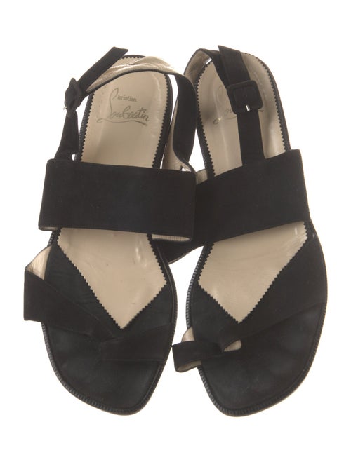 Christian Louboutin Suede Slingback Flats