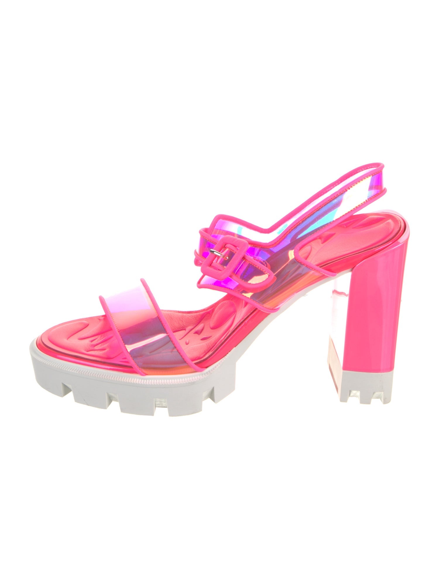 Christian Louboutin PVC Slingback Sandals