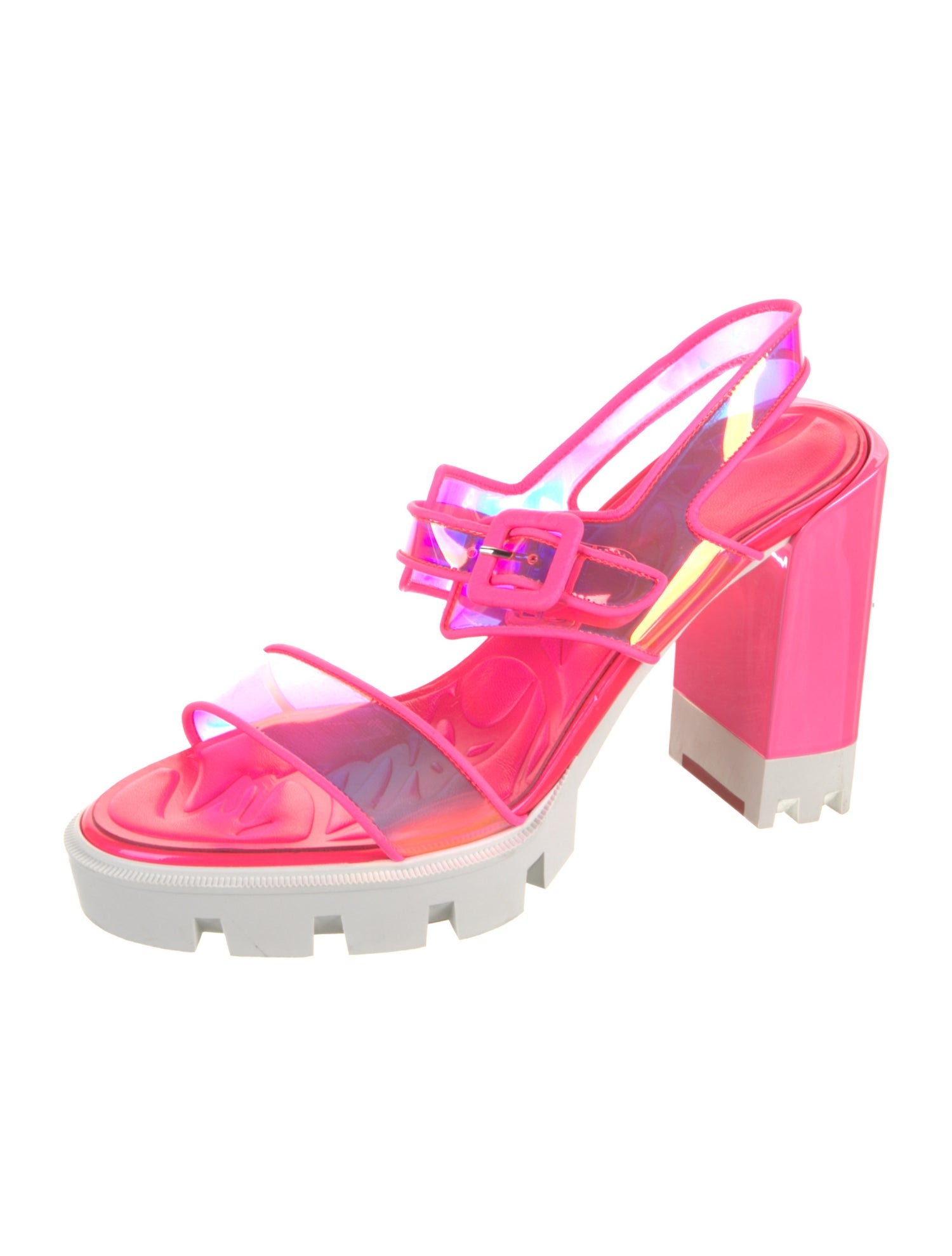 Christian Louboutin PVC Slingback Sandals