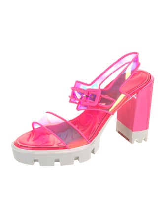 Christian Louboutin PVC Slingback Sandals