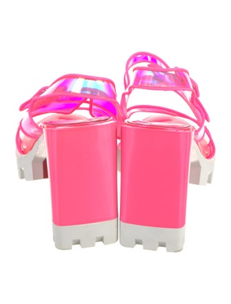 Christian Louboutin PVC Slingback Sandals