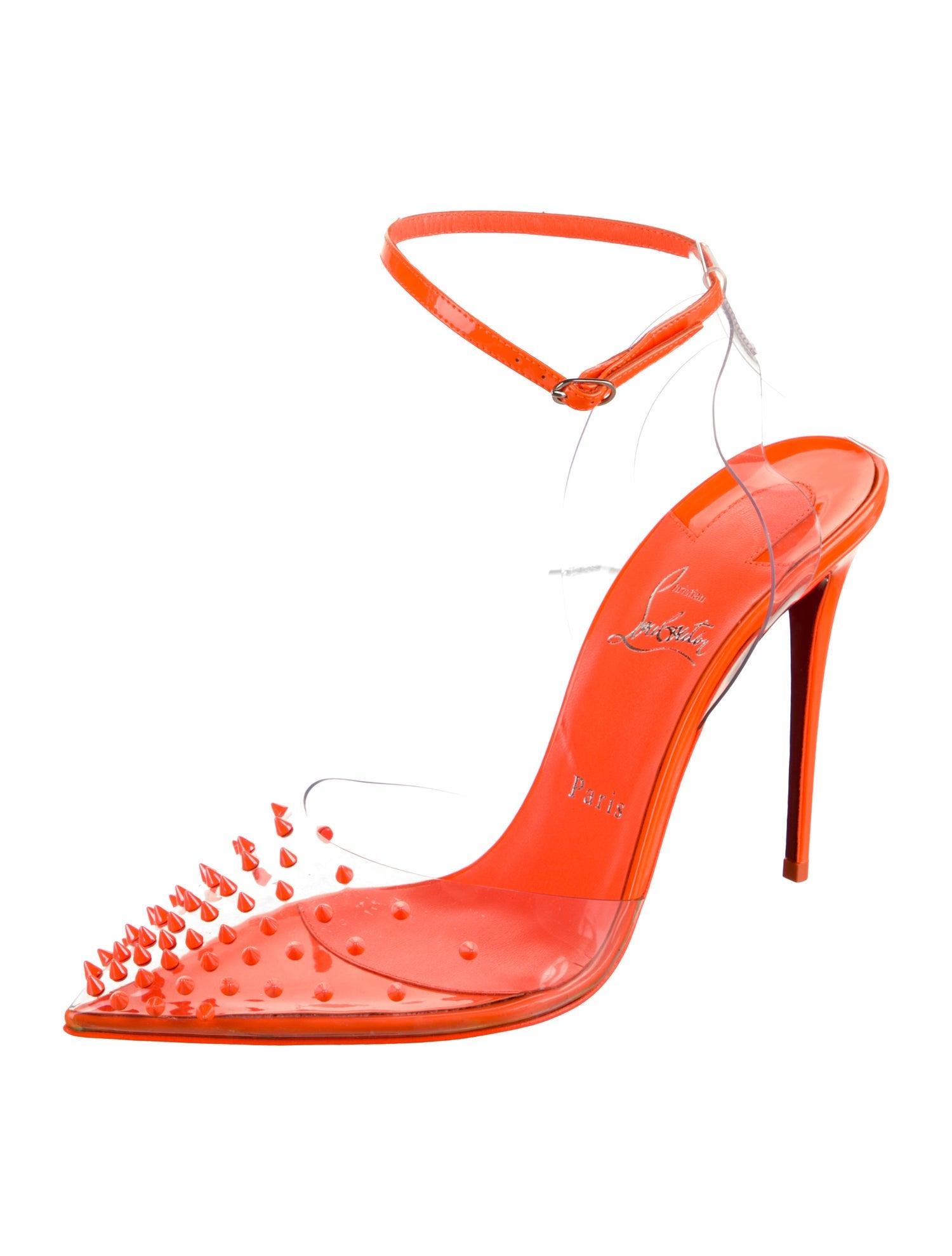 Christian Louboutin Spike Accents PVC Pumps