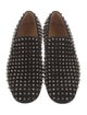 Christian Louboutin Spike Accents Suede Loafers