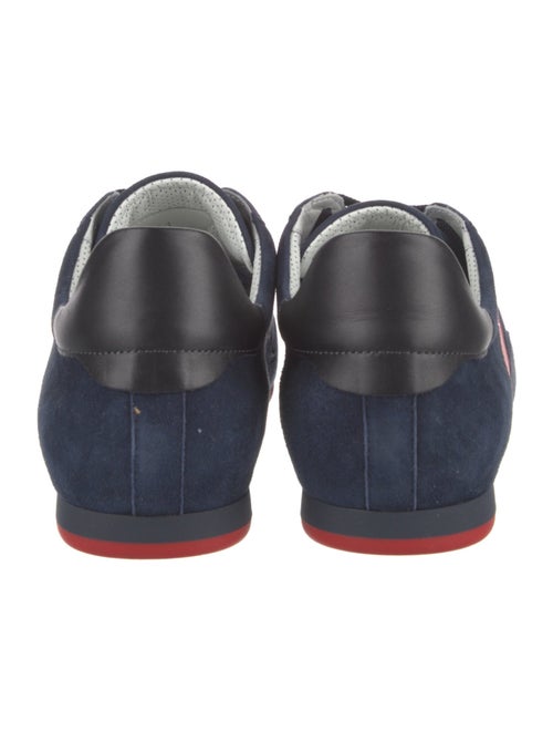 Christian Louboutin Suede Colorblock Pattern Sneakers