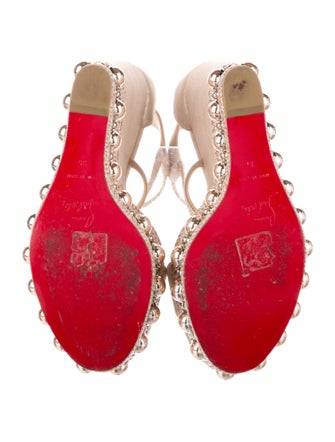 Christian Louboutin Suede Studded Accents Espadrilles