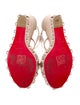 Christian Louboutin Suede Studded Accents Espadrilles