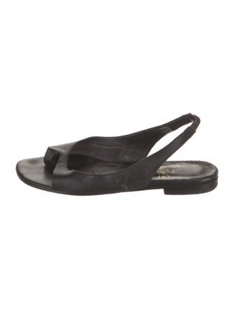 Christian Louboutin Leather Slingback Sandals