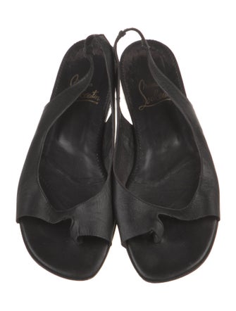 Christian Louboutin Leather Slingback Sandals