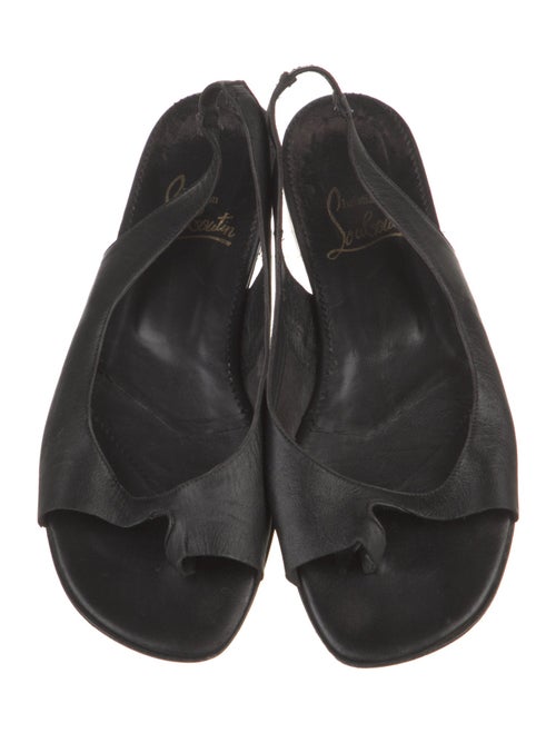 Christian Louboutin Leather Slingback Sandals