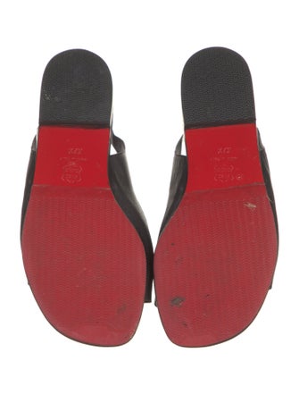 Christian Louboutin Leather Slingback Sandals