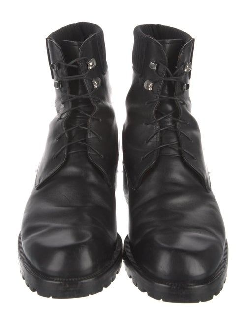 Christian Louboutin Leather Lace-Up Boots