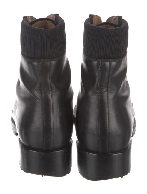 Christian Louboutin Leather Lace-Up Boots