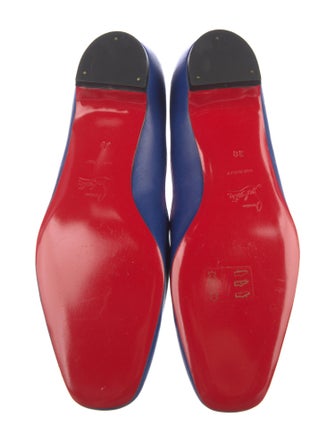 Christian Louboutin Leather Colorblock Pattern Loafers