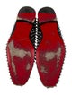 Christian Louboutin Spike Accents Canvas Loafers
