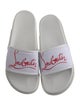 Christian Louboutin Neoprene Graphic Print Slides