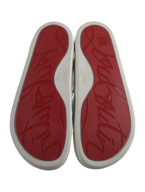 Christian Louboutin Neoprene Graphic Print Slides