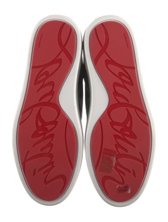 Christian Louboutin Spike Accents Suede Sneakers