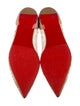 Christian Louboutin Mesh Crystal Embellishments Ballet Flats