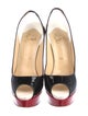Christian Louboutin Patent Leather Slingback Pumps