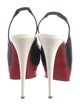 Christian Louboutin Patent Leather Slingback Pumps