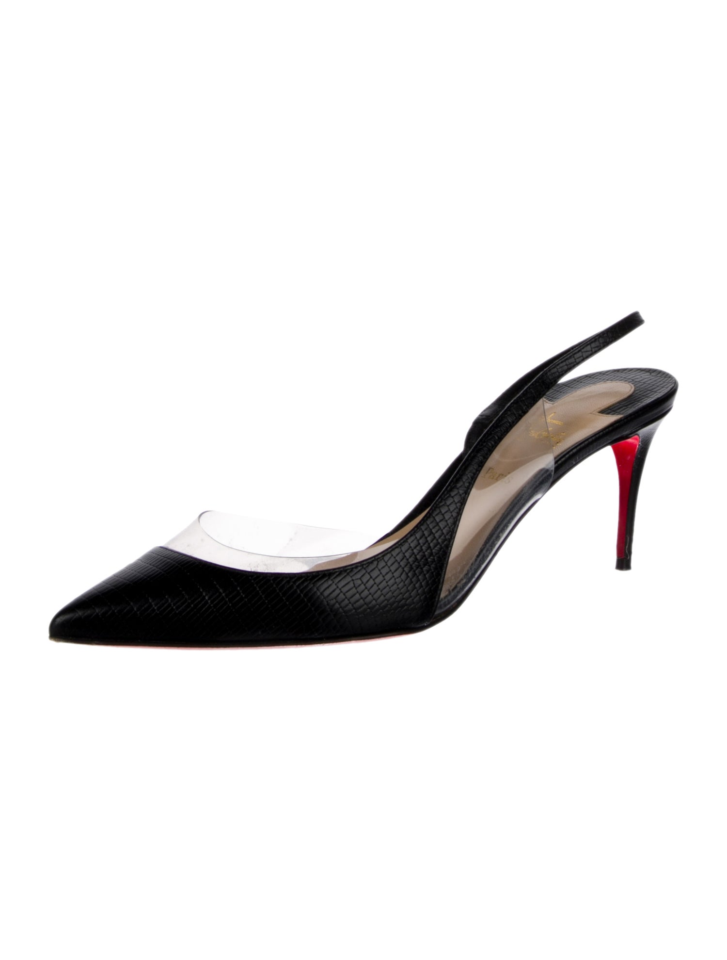 Christian Louboutin Leather Slingback Pumps