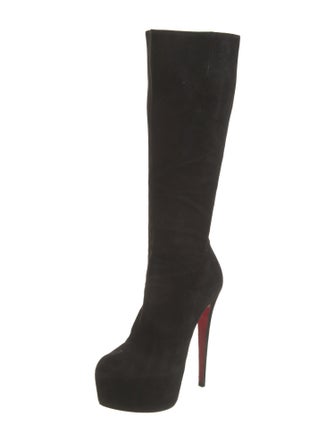 Christian Louboutin Suede Sock Boots