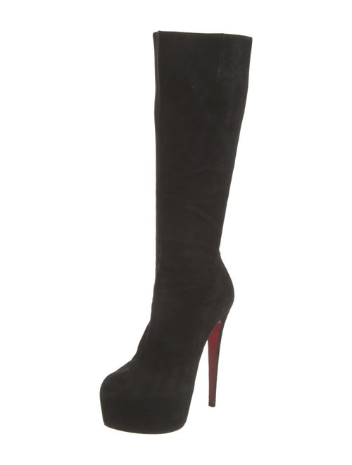 Christian Louboutin Suede Sock Boots