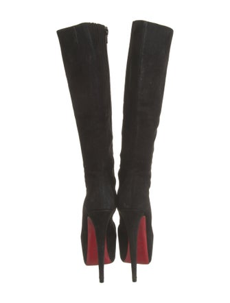 Christian Louboutin Suede Sock Boots