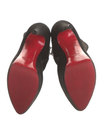 Christian Louboutin Suede Sock Boots