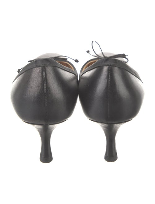 Christian Louboutin Leather Bow Accents Pumps